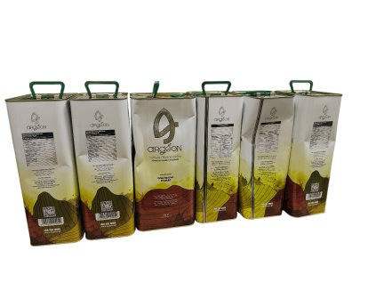 Extra panenský olivový olej Argeon 5L - Peloponéz Rodinná výroba z olív z Argolidy (Peloponéz - Grécko)
