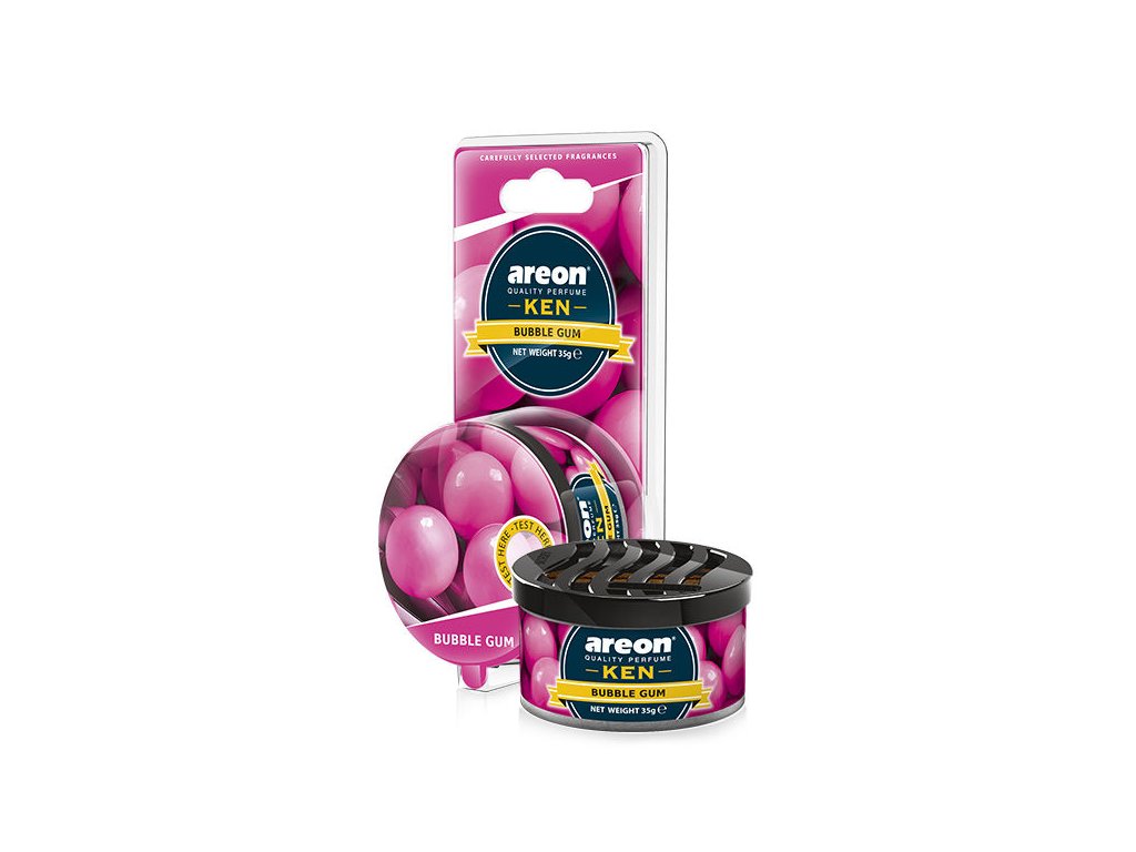 Osvěžovač vzduchu AREON KEN blister - BUBBLE GUM