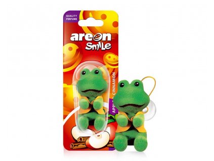 Vůně do auta AREON SMILE - Apple & Cinnamon / Frog