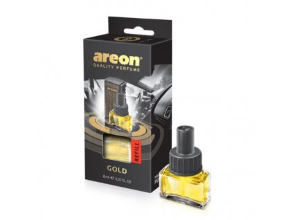 Vůně do auta AREON CAR - Gold - náhradní náplň 8 ml