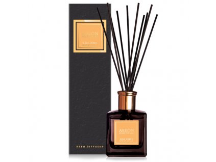 Home perfume sticks BLACK 150ml Gold Amber
