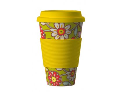 bamboo cup daisies yellow