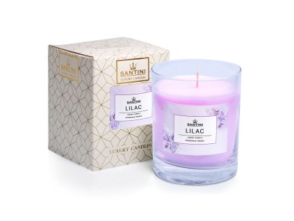 Luxusní svíčka SANTINI 270 g - LILAC