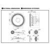 S2 S65C S Series 16.5cm 6.5 inch Component 2 Way Speakers External Dimensions