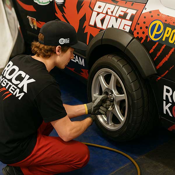 Správný tlak závodních pneumatik pro rally, slalom a závody do vrchu