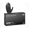 Nitrilové rukavice NITRIL IDEAL3 100 ks, nepudrované, čierne, 3.5 g