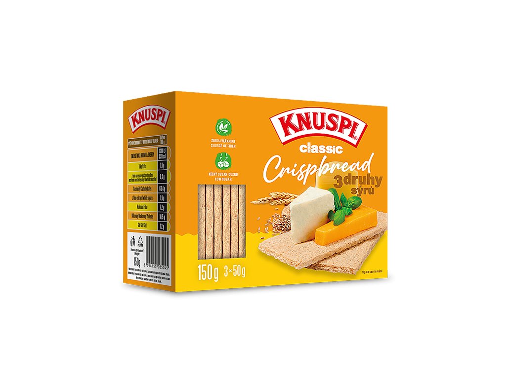 slozeni produkt crispbread syry