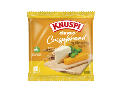 KnuspiCrispbread 100g 3syr folie