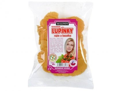 Amarantové lupínky rajče bazalka