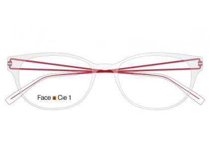FaceCie FC 1DAS CL CE, základní obruba, (čirá/červená)