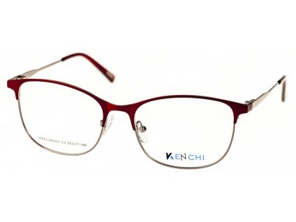 Kenchi C040203-C3 červená/stříbrná (vč. 3ks slunečních klipů)