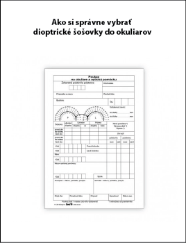 Ako si vybrat diopticke okuliare a diopticke sosovky