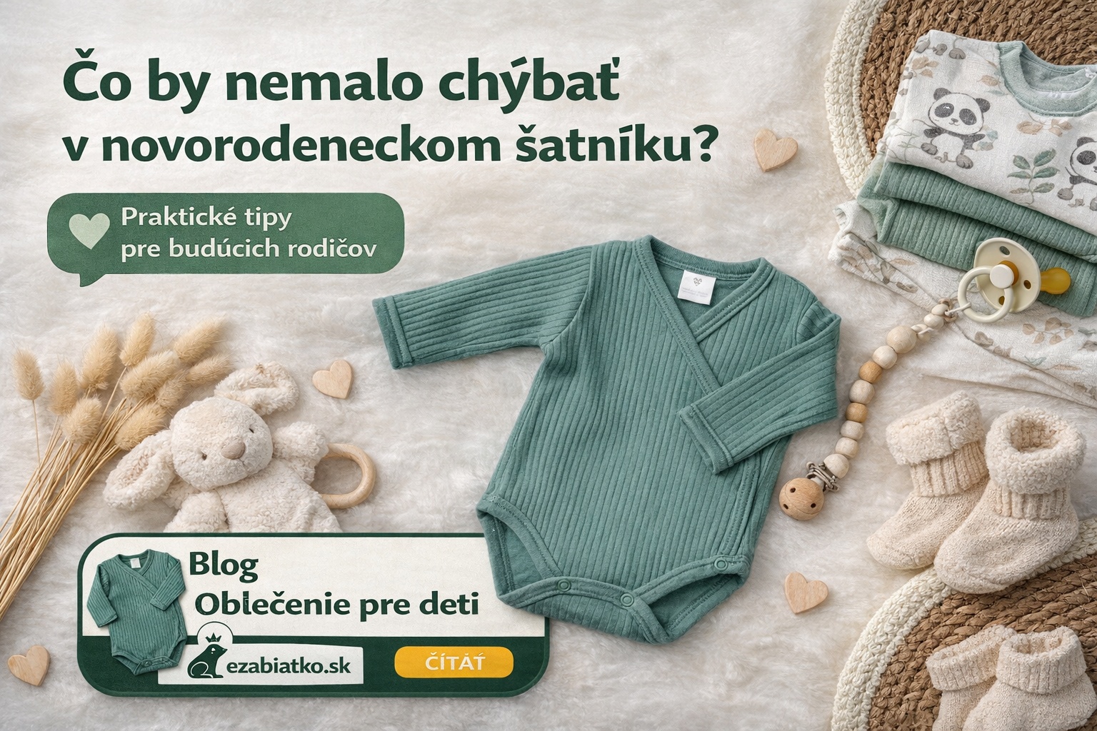 Čo by nemalo chýbať v novorodeneckom šatníku?
