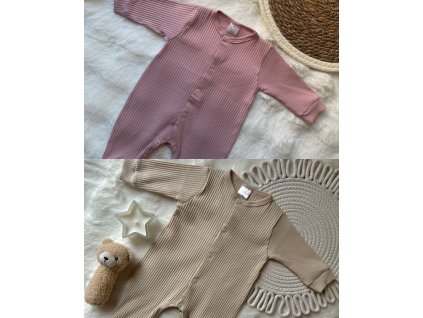 Pyžamá Dusty Rose a Pure Sand