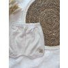 Set mušelín body+kraťasy Pure Sand
