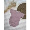 Set mušelín body+kraťasy Dusty Rose