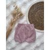 Set mušelín body+kraťasy Dusty Rose