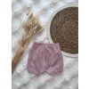 Set mušelín body+kraťasy Dusty Rose