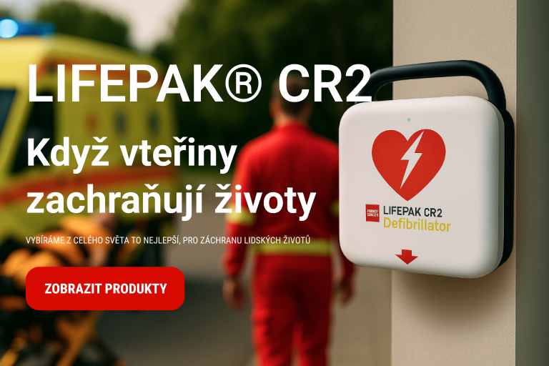 LIFEPAK® CR2 - automatický externí defibrilátor - přenos dat WIFI
