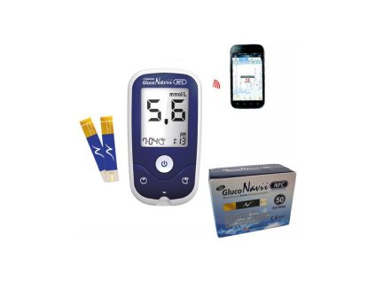 Glukometr SD Gluco Navii NFC Kompletní SET