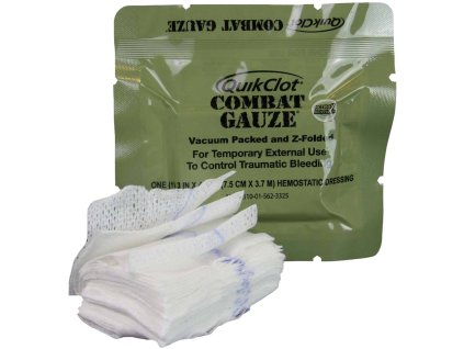 QuikClot Combat Gauze Z-Folded (7,5cm x 3,7m)