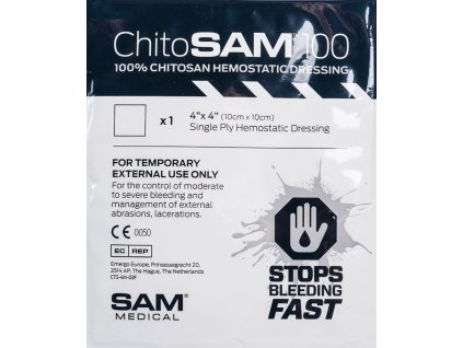 CHITOSAM 100 hemostatické krytí 10 cm x 10 cm