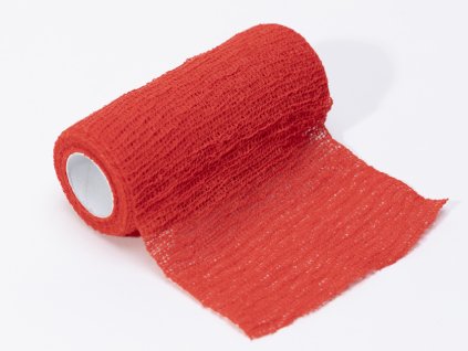 337 kohezivni elasticky obvaz 4 m x 8 cm cerveny