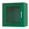 15076 skrinka na aed defibrilator arky zelena s alarmem