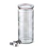 Zavařovací sklenice Cylinder WECK 1040 ml - kompletní s víčkem a klipsy