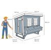 EZ Chicken Home® – Massiver großer Hühnerstall (2,85 m² | 270 kg)