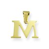 Prívesok zo žltého zlata - Písmeno M