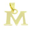 Prívesok zo žltého zlata - Písmeno M