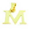 Prívesok zo žltého zlata - Písmeno M