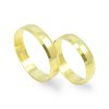 Svadobné obrúčky zo žltého zlata - ploché