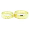 Svadobné obrúčky zo žltého zlata mierne polgulaté široké 4.4 mm