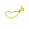 Zlatý prívesok - srdiečko obrys vo vnútri prázdne