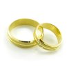 Svadobné obrúčky zo žltého zlata polguľaté široké 5,5 mm
