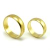 Svadobné obrúčky zo žltého zlata polguľaté široké 5 mm