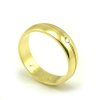 Svadobné obrúčky zo žltého zlata polguľaté široké 5 mm,  jemná rytina