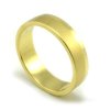 Svadobné obrúčky zo žltého zlata ploché široké 5 mm, šikmé drážky - pánska