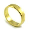 Svadobné obrúčky zo žltého zlata široké 5 mm s dvoma zirkónmi - pánska