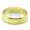 Svadobné obrúčky zo žltého zlata ploché široké 5,5 mm - pánska