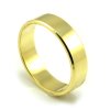 Svadobné obrúčky zo žltého zlata ploché široké 5,5 mm - pánska