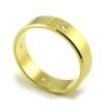 Svadobné obrúčky zo žltého zlata ploché široké 5,5 mm