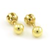 Náušnice zo žltého zlata guličky priemer 4 mm na balón