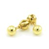 Náušnice zo žltého zlata guličky priemer 4 mm na balón