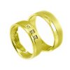 Svadobné obrúčky zo žltého zlata široké 6 mm