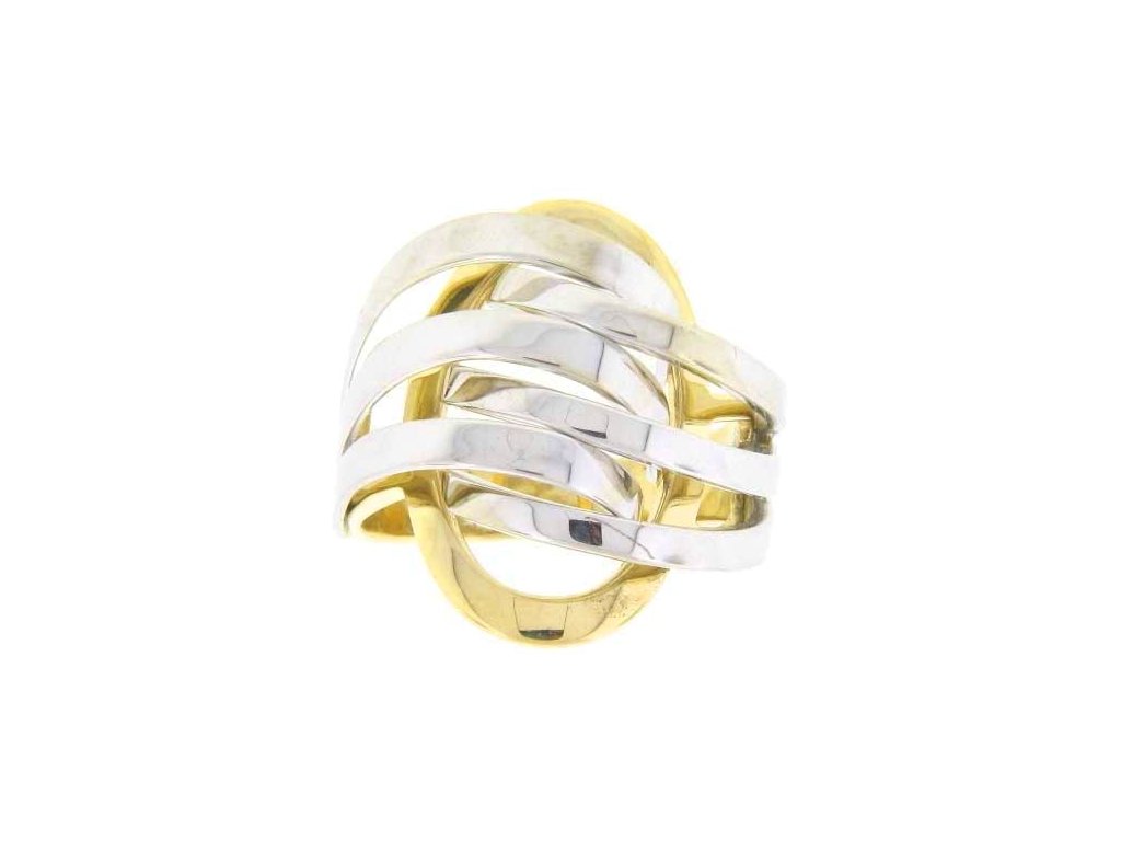 008 232/Dámský prsten zlatý "dvojbarevný"