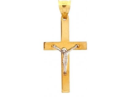 015 115/Zlatý přívěsek s Kristem "křížek"