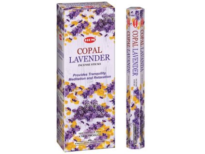 vonné tyčinky kopál a levandula
